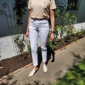 Levi’s 501 Skinny white jeans in size 26